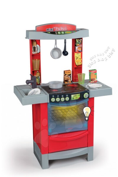 Smoby gyerekkonyha Cook'Tronic Tefal 24147 piros-ezüst gyerek játék webáruház - játék rendelés online Játékkonyhák | Elektronikus játékkonyhák