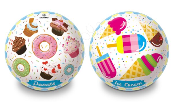 Mondo gumi meselabda Donuts és Ice Cream 5515 gyerek játék webáruház - játék rendelés online Kerti játékok  | Sport és kerti játékok | Labdák | Meselabdák