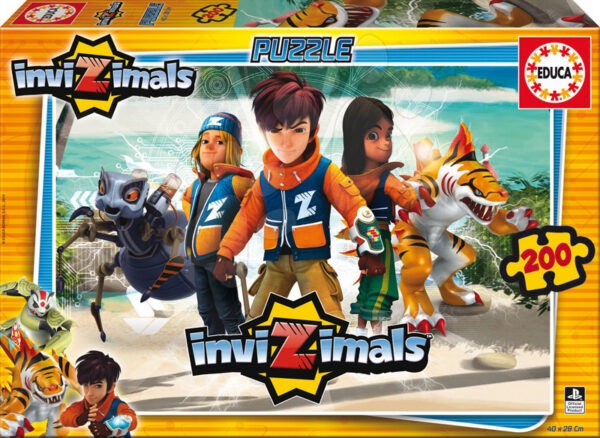 Gyerek puzzle InviZimals Educa 200 db 16179 színes gyerek játék webáruház - játék rendelés online Puzzle és társasjátékok | Gyerek puzzle | Gyerek puzzle 100-300 darabos