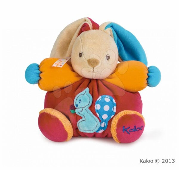 Kaloo plüss nyuszi Colors-Chubby Rabbit Squirrel 963259 piros gyerek játék webáruház - játék rendelés online Legkisebbeknek