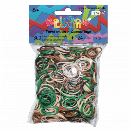 Rainbow Loom gumik gyerekeknek világos terepszínű mix 21133 gyerek játék webáruház - játék rendelés online Kreatív és didaktikus játékok | Loom Bands gumik | Rainbow Loom | Rainbow Loom gumi mix