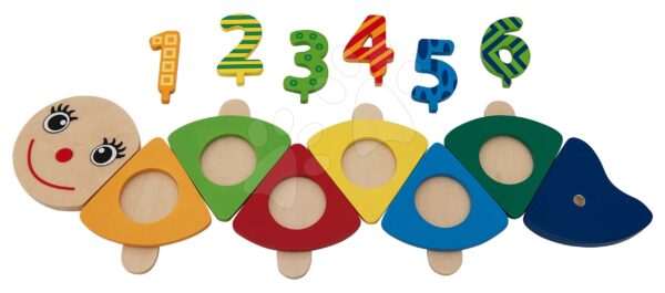 Fa hernyó szülinapi bulira Birthday Caterpillar Eichhorn 14 -részes számokkal 12 hó-tól gyerek játék webáruház - játék rendelés online Fa gyerekjátékok | Fa oktatójátékok