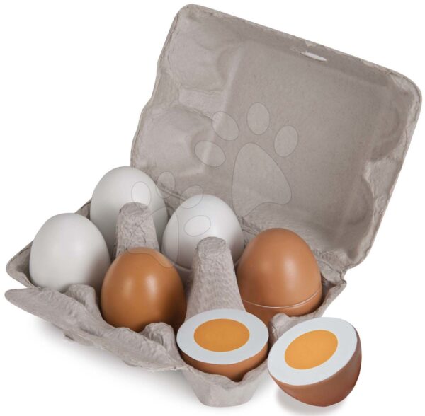 Fa tojások tartóban Eggs Eichhorn mágneses funkcióval gyerek játék webáruház - játék rendelés online Játékkonyhák | Fa játékkonyhák