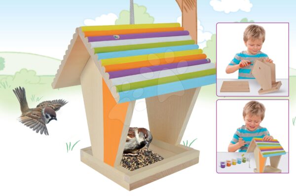 Fa madáretető Outdoor Feeding House Eichhorn Rakd össze és fesd ki - ecsettel és festékekkel 6 évtől gyerek játék webáruház - játék rendelés online Fa gyerekjátékok