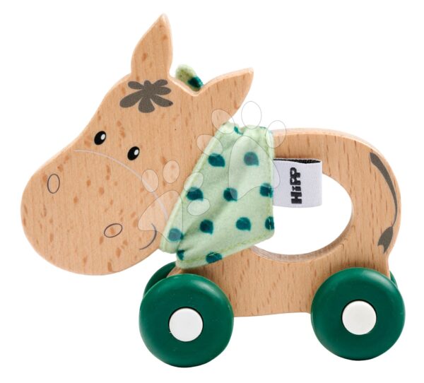 Fa szamár Baby Hipp Push Donkey Eichhorn textil kendővel 12 hó-tól gyerek játék webáruház - játék rendelés online Bébijátékok | Érzékek és motorika fejlesztése   | Motorikafejlesztő játékok
