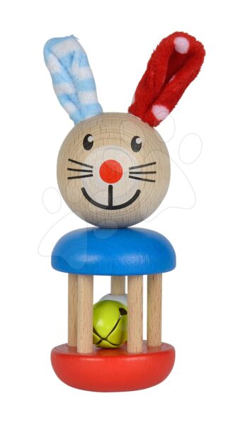 Fa csörgő Rabbit Rattle Baby Eichhorn nyuszi csengettyűvel és plüss fülekkel 3 hó-tól gyerek játék webáruház - játék rendelés online Bébijátékok | Csörgők és rágókák