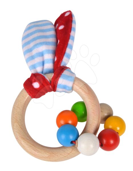 Fa csörgő Toy with Ears Baby Eichhorn fülekkel és golyókkal 3 hó-tól gyerek játék webáruház - játék rendelés online Bébijátékok | Csörgők és rágókák