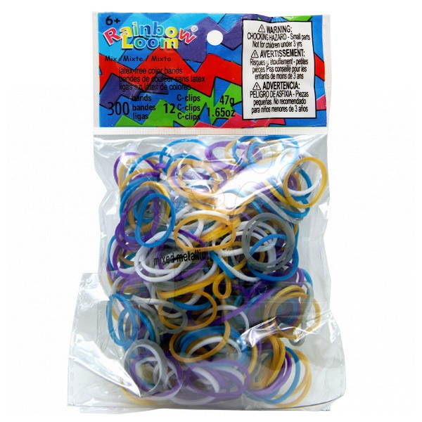 Rainbow Loom gumik gyerekeknek metálos mix 21090 gyerek játék webáruház - játék rendelés online Kreatív és didaktikus játékok | Loom Bands gumik | Rainbow Loom | Rainbow Loom gumi mix