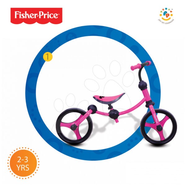 smarTrike tanulóbicikli Fisher-Price Running Bike 2in1 1050233 rózsaszín-fekete gyerek játék webáruház - játék rendelés online Járművek gyerekeknek | Bébitaxik | Bébitaxik 18 hónapos kortól