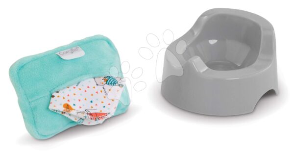 Bili törlőkendőkkel Potty & Baby Wipe Corolle 30 cm játékbabának 2 kiegészítő 18 hó-tól gyerek játék webáruház - játék rendelés online Játékbabák gyerekeknek | Játékbaba kiegészítők