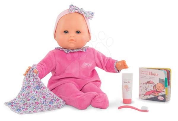Játékbaba Eloise Pink szundihoz készül Mon Grand Poupon Corolle 36 cm kék pislogó szemekkel és 4 kiegészítővel 24 hó-tól gyerek játék webáruház - játék rendelés online Játékbabák gyerekeknek | Játékbabák kislányoknak | Játékbabák 24 hónapos kortól