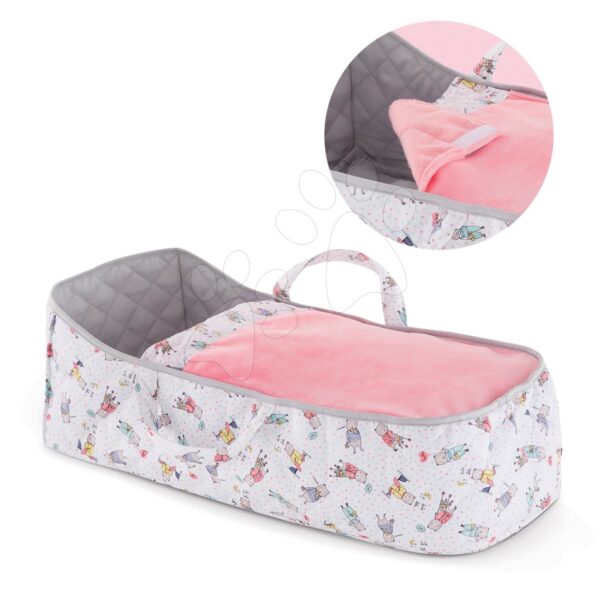 Hordozható kiságy Carry Bed Mon Grand Poupon Corolle 36-42 cm játékbabának 24 hó-tól gyerek játék webáruház - játék rendelés online Játékbabák gyerekeknek | Játékbaba kiságyak és bölcsők