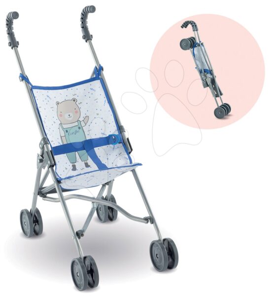Öszecsukható sport babakocsi Umbrella Stroller Mon Grand Poupon Corolle Canne Blue 36-42 cm játékbabának 24 hó-tól gyerek játék webáruház - játék rendelés online Játékbabák gyerekeknek | Játék babakocsik | Játék babakocsik 18 hónapos kortól