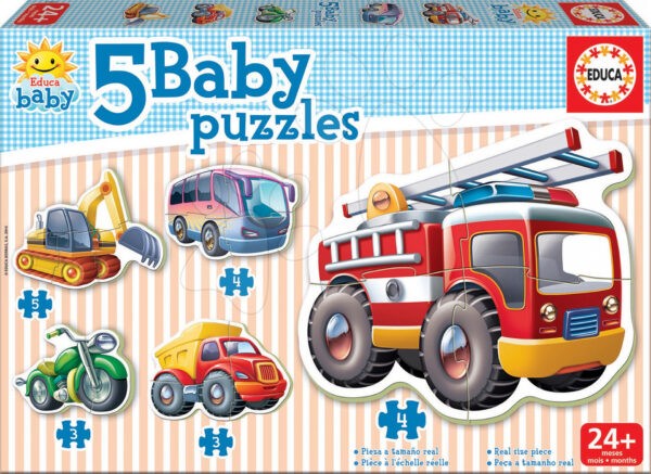 Educa bébi gyermek puzzle Közlekedési eszközök 14866 gyerek játék webáruház - játék rendelés online Bébijátékok | Érzékek és motorika fejlesztése   | Bébi puzzle