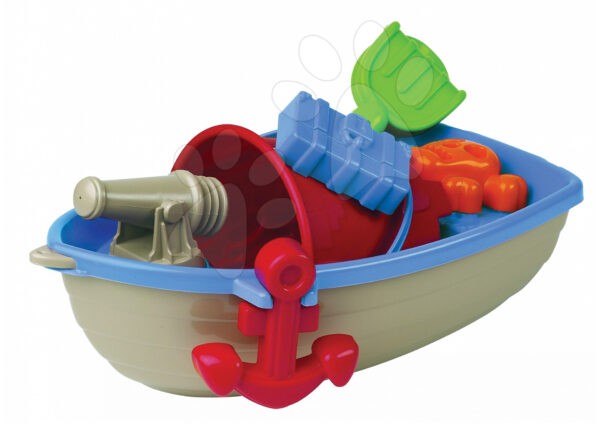 Écoiffier műanyag hajó 151 kék-szürke gyerek játék webáruház - játék rendelés online Kerti játékok  | Homokozó játékok | Homokozó hajók