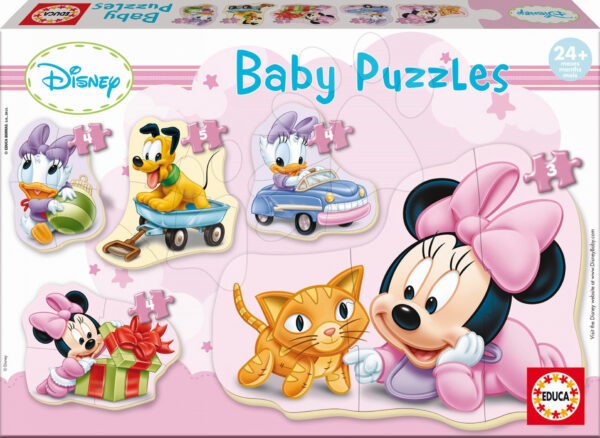Educa bébi gyermek puzzle Baby Minnie 15612 színes gyerek játék webáruház - játék rendelés online Bébijátékok | Érzékek és motorika fejlesztése   | Bébi puzzle