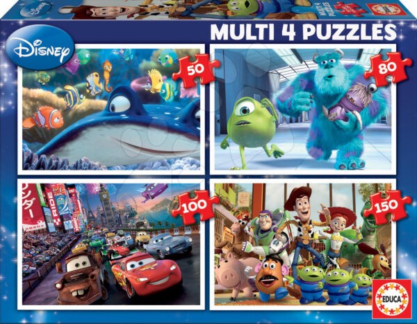 Gyerek puzzle Pixar Educa 150-100-80-50 db 15615 színes gyerek játék webáruház - játék rendelés online Puzzle és társasjátékok | Gyerek puzzle | Progresszív gyerek puzzle