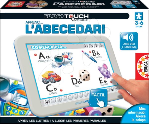 Elektronikus táblagép ABC L'Alphabet Educa 3-6 éves korosztálynak spanyol nyelvű gyerek játék webáruház - játék rendelés online Bébijátékok | Érzékek és motorika fejlesztése   | Interaktív játékok
