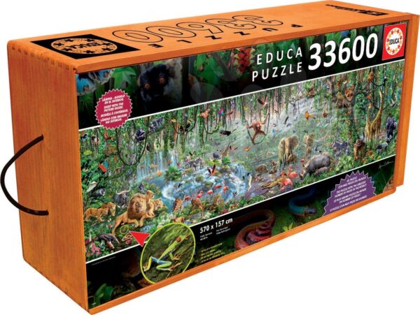 Educa Puzzle Genuine Wildlife 33 600 db 16066 színes gyerek játék webáruház - játék rendelés online Puzzle és társasjátékok | Puzzle | 9000 - 42 000 darabos puzzle