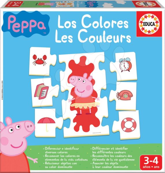 Oktatójáték Ismerkedem a Színekkel Peppa Pig Educa ábrákkal és színekkel 42 darabos gyerek játék webáruház - játék rendelés online Puzzle és társasjátékok | Társasjátékok | Gyerek társasjátékok