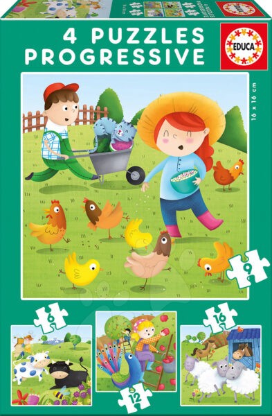 Educa gyerek puzzle Állatok a farmon 17145 gyerek játék webáruház - játék rendelés online Puzzle és társasjátékok | Gyerek puzzle | Progresszív gyerek puzzle
