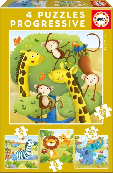 Educa gyerek puzzle Állatmentők progresszív 17147 gyerek játék webáruház - játék rendelés online Puzzle és társasjátékok | Gyerek puzzle | Progresszív gyerek puzzle
