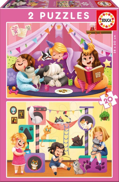 Educa gyerek puzzle Pizsama party 17148 gyerek játék webáruház - játék rendelés online Puzzle és társasjátékok | Gyerek puzzle | Gyerek puzzle 8 - 99 darabos