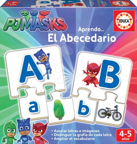 Educa oktatójáték Tanuljuk az ABC-t Pizsihősök ábrákkal és betűkkel 78 darabos 17576 gyerek játék webáruház - játék rendelés online Puzzle és társasjátékok | Társasjátékok | Gyerek társasjátékok