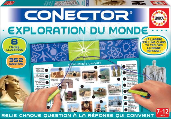 Társasjáték Conector Exploration Du Monde Educa francia 352 kérdés 7-12 éves korosztálynak gyerek játék webáruház - játék rendelés online Puzzle és társasjátékok | Társasjátékok | Idegennyelvű társasjátékok