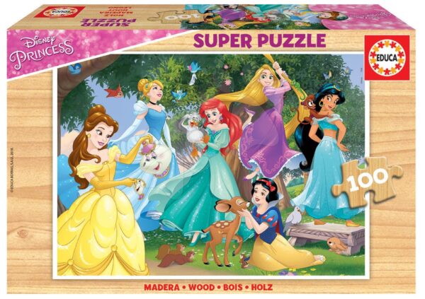 Educa gyerek fa puzzle Disney Hercegnők 100 darabos 17628 gyerek játék webáruház - játék rendelés online Puzzle és társasjátékok | Gyerek puzzle | Fából készült Disney