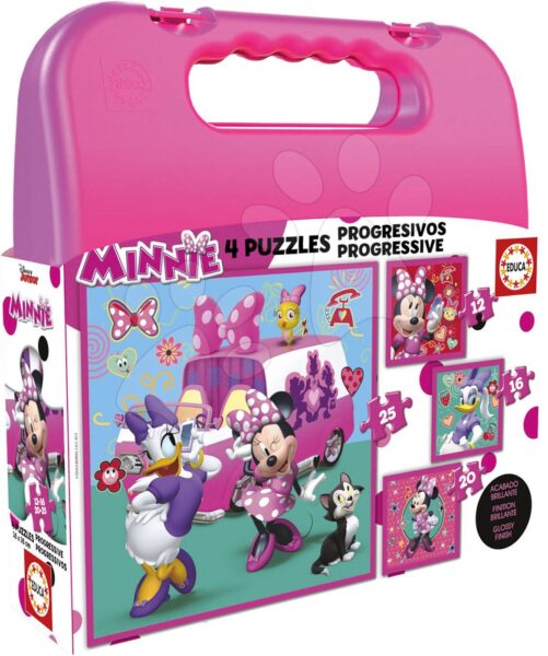 Educa gyerek puzzle bőröndben Minnie Happy helpers 17638 gyerek játék webáruház - játék rendelés online Puzzle és társasjátékok | Gyerek puzzle | Progresszív gyerek puzzle