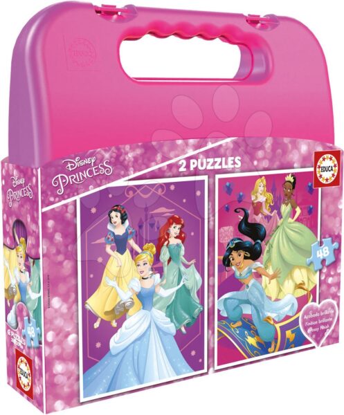 Educa puzzle bőröndben Disney Hercegnők 2x48 részes 17640 gyerek játék webáruház - játék rendelés online Puzzle és társasjátékok | Gyerek puzzle | Gyerek puzzle 8 - 99 darabos