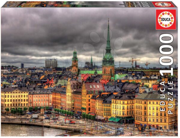 Educa puzzle Views of Stockholm 1000 darabos és fix ragasztó 17664 gyerek játék webáruház - játék rendelés online Puzzle és társasjátékok | Puzzle | 1000 darabos puzzle