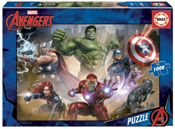 Educa puzzle The Avengers 1000 darabos és fix ragasztó 17694 gyerek játék webáruház - játék rendelés online Puzzle és társasjátékok | Puzzle | 1000 darabos puzzle