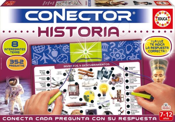 Társasjáték Conector História Educa spanyol nyelvű 352 kérdés 7-12 éves korosztálynak gyerek játék webáruház - játék rendelés online Puzzle és társasjátékok | Társasjátékok | Idegennyelvű társasjátékok