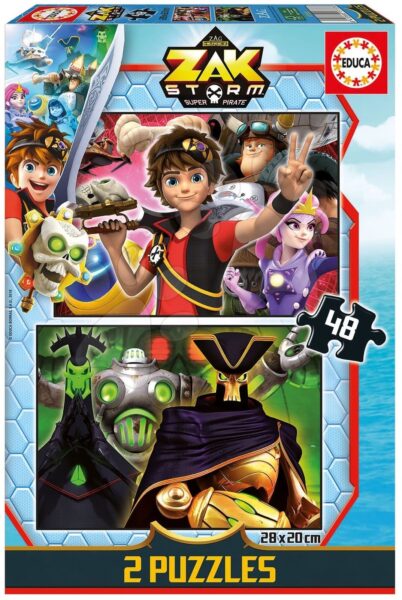 Puzzle Zak Storm Educa 2x48 darabos 4 évtől gyerek játék webáruház - játék rendelés online Puzzle és társasjátékok | Gyerek puzzle | Gyerek puzzle 8 - 99 darabos