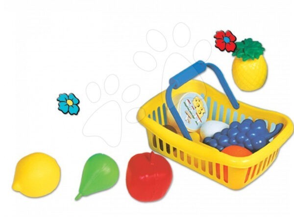 Dohány kosár gyümölcsökkel és élelmiszerekkel gyerekeknek 714 sárga gyerek játék webáruház - játék rendelés online Játékkonyhák | Játékkonyha kiegészítők és edények
