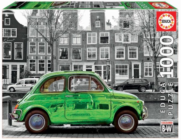 Educa puzzle Black&White Car in Amsterdam Educa 1000 darabos és fix ragasztó 18000 gyerek játék webáruház - játék rendelés online Puzzle és társasjátékok | Puzzle | 1000 darabos puzzle