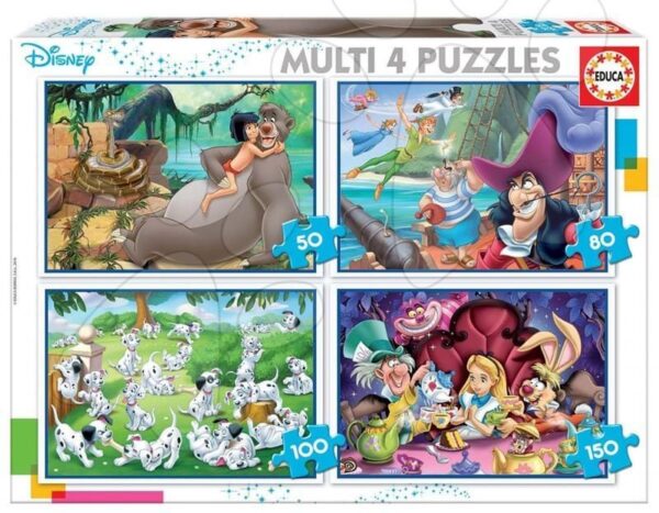 Puzzle Multi 4 Disney Educa 50-80-100-150 darabos 5 évtől gyerek játék webáruház - játék rendelés online Puzzle és társasjátékok | Gyerek puzzle | Progresszív gyerek puzzle