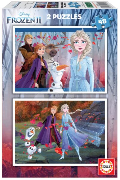 Puzzle Frozen 2 Disney Educa 2x48 gyerek játék webáruház - játék rendelés online Puzzle és társasjátékok | Gyerek puzzle | Gyerek puzzle 8 - 99 darabos