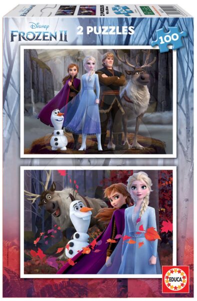 Puzzle Frozen 2 Disney Educa 2x100 darabos 6 évtől gyerek játék webáruház - játék rendelés online Puzzle és társasjátékok | Gyerek puzzle | Gyerek puzzle 100-300 darabos