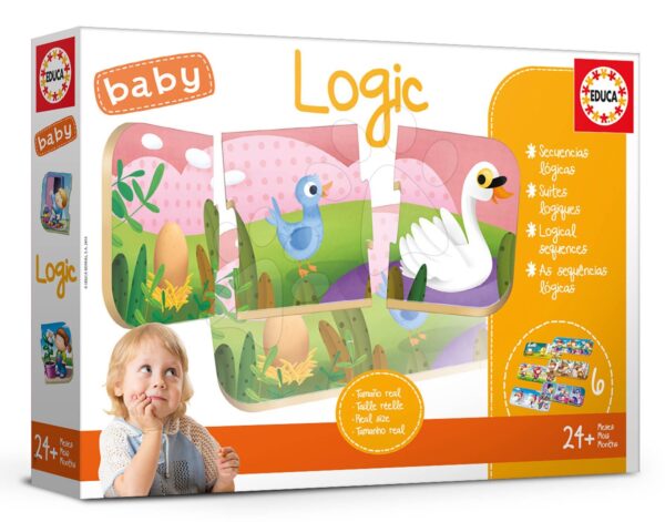Oktatójáték legkisebbeknek Baby Logic Educa Ismerkedünk a logikával 24 hótól EDU18120 gyerek játék webáruház - játék rendelés online Bébijátékok | Érzékek és motorika fejlesztése   | Bébi puzzle