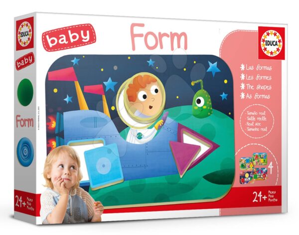 Oktatójáték legkisebbeknek Baby Form Educa Ismerkedünk az alakzatokkal és színekkel 24 hótól gyerek játék webáruház - játék rendelés online Bébijátékok | Érzékek és motorika fejlesztése   | Bébi puzzle