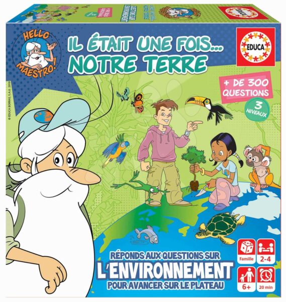 Társasjáték Hello Maestro Notre Terre Educa francia 2-4 játékosnak 6 évtől gyerek játék webáruház - játék rendelés online Puzzle és társasjátékok | Társasjátékok | Idegennyelvű társasjátékok
