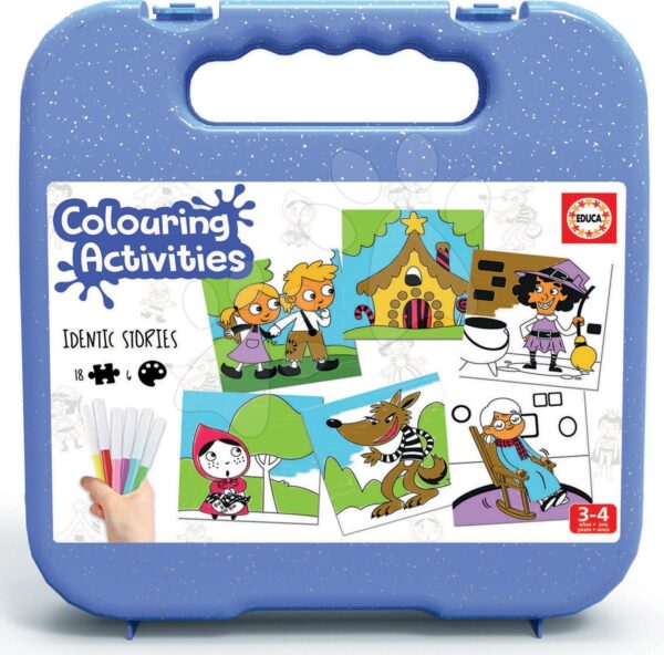 Pexeso kifestők Mesék Colouring Activities Educa kofferben 18 darabos-festés filctollakkal gyerek játék webáruház - játék rendelés online Puzzle és társasjátékok | Társasjátékok | Memóriajátékok