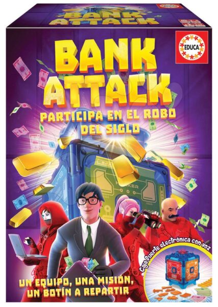 Társasjáték Bank Attack Educa spanyol nyelven 7 éves kortól gyerek játék webáruház - játék rendelés online Puzzle és társasjátékok | Társasjátékok | Idegennyelvű társasjátékok