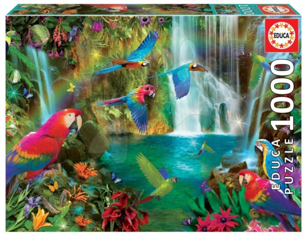 Puzzle Tropical Parrots Educa 1000 darabos és Fix ragasztó 11 évtől gyerek játék webáruház - játék rendelés online Puzzle és társasjátékok | Puzzle | 1000 darabos puzzle