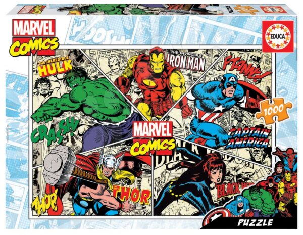 Puzzle Marvel Comics Educa 1000 darabos és Fix ragasztó 11 évtől gyerek játék webáruház - játék rendelés online Puzzle és társasjátékok | Puzzle | 1000 darabos puzzle