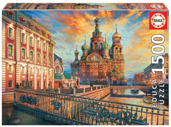 Puzzle Saint Petersburg Educa 1500 darabos és Fix ragasztó 11 évtől gyerek játék webáruház - játék rendelés online Puzzle és társasjátékok | Puzzle | 1500 darabos puzzle