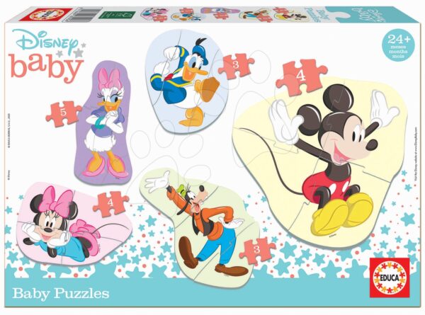 Puzzle legkisebbeknek Baby 5 Disney Mickey és barátai Educa 24 hó-tól gyerek játék webáruház - játék rendelés online Bébijátékok | Érzékek és motorika fejlesztése   | Bébi puzzle